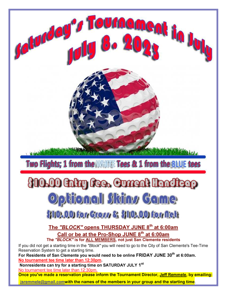 San Clemente Men's Golf Club